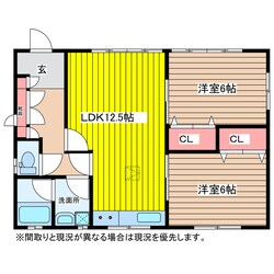 ハイツ衣鳩１～３の物件間取画像